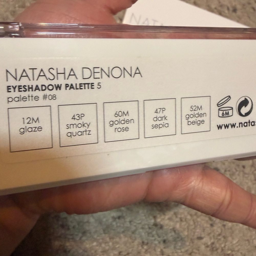 Natasha Denona Eyeshadow Palette 5 - Gold, Gray, Pink, Green - Picture 2 of 3